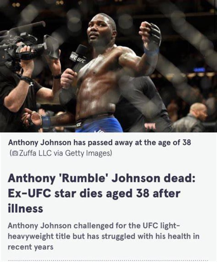 
Anthony ‘Rumble’ Johnson Cause of Death: What Illness Does The MMA Fighter Have? 